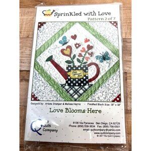 Sprinkled With Love Quilt Pattern 2 Of 7 Love Blooms Here Finished Block Size 18